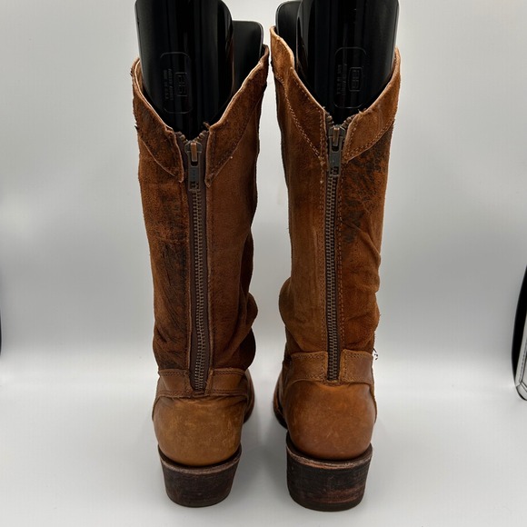 Corral Boots Women 7M Indie Spirit Brown Leather Slouch Western Cowgirl Cowboy - Picture 4 of 11